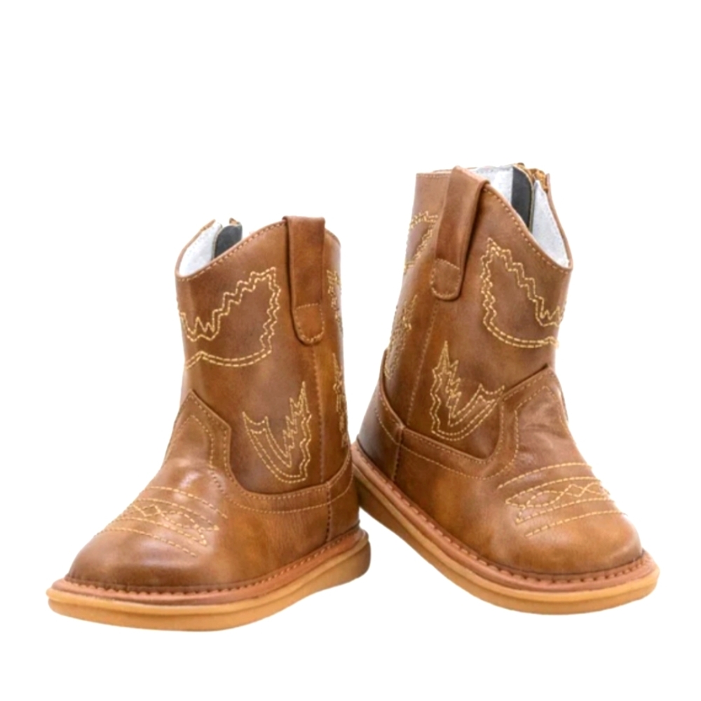 Wee Squeak Western Brown Boot Size 6